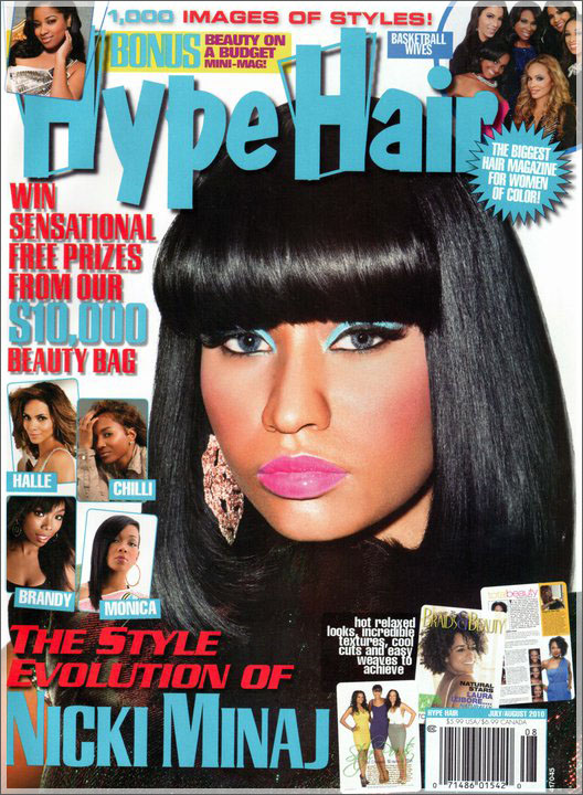 nicki minaj hair. Nicki Minaj Covers Hype Hair