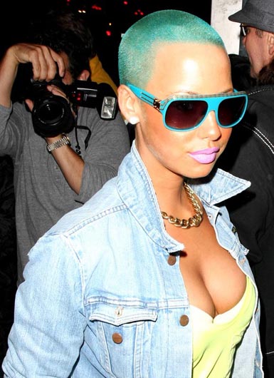 amber rose long hair pictures. Amber Rose