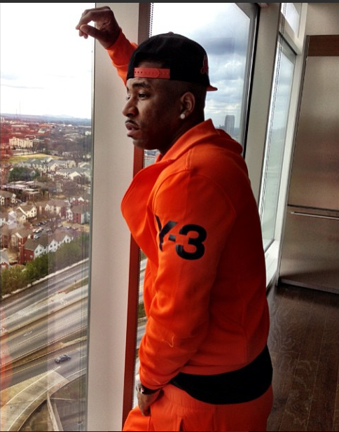 Rapper Rocko Shines Bright In An Orange 